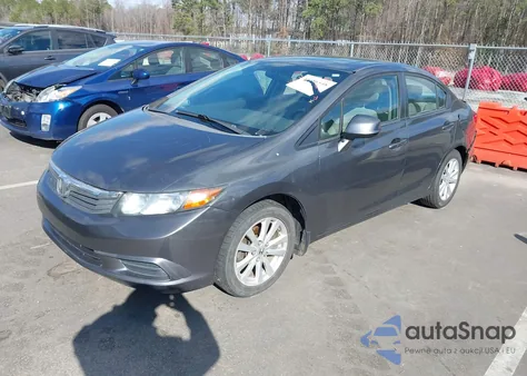 2012 Honda Civic Ex from USA, damaged, VIN 19XFB2F88CE334740